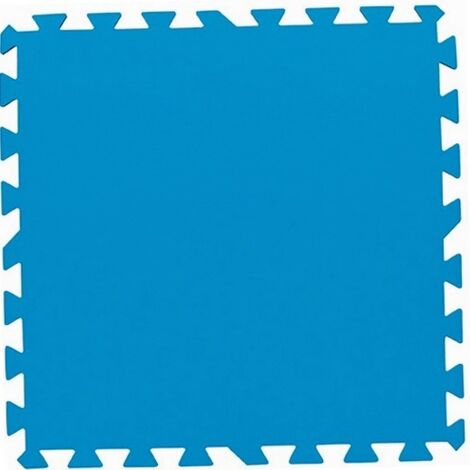 Paket mit 9 blauen Bodenplatten 50 x 50 cm