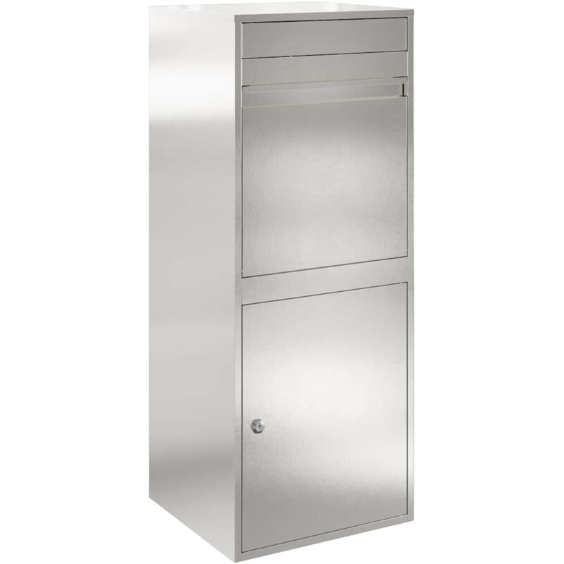 Paketdrop-box Schwarz 41 X 38 X 103 Cm Edelstahl Vidaxl