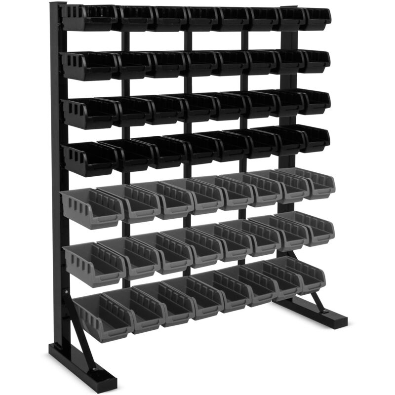 Pal Basic - Étagère de garage, porte-outils freestanding avec 56 boîtes à outils
