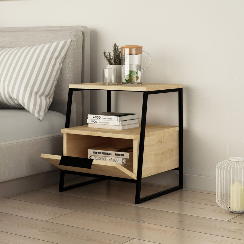 Pal Modern Nachttisch Eiche Mehrzweck - Oak - Decortie