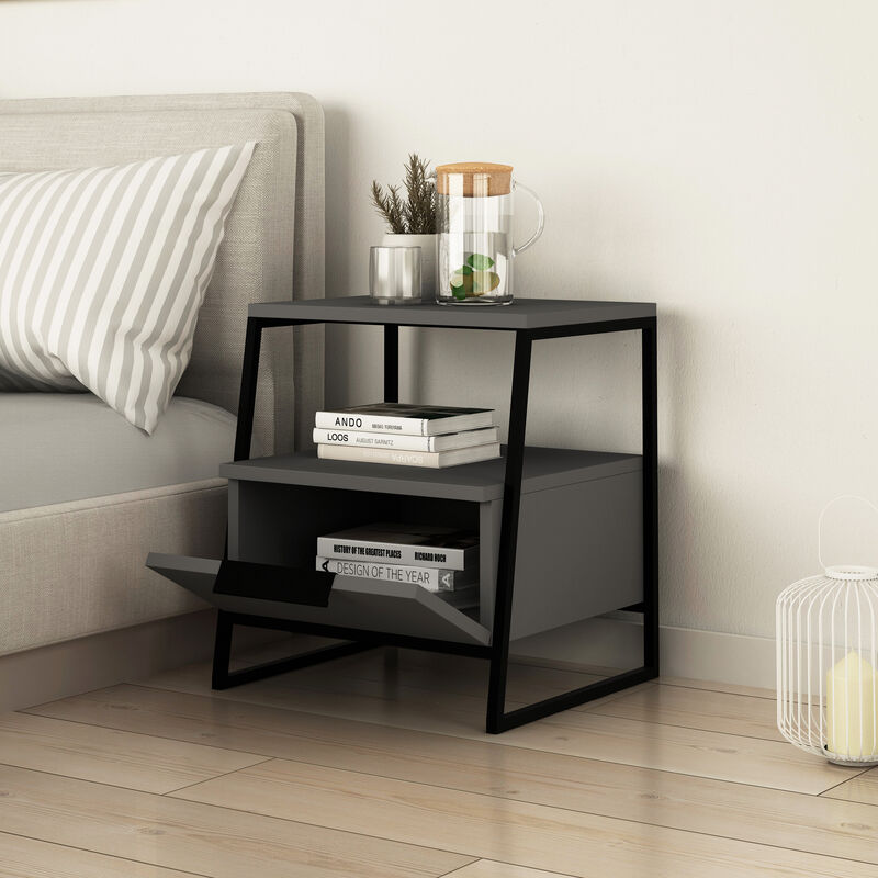 PAL NIGHTSTAND - ANTHRACITE - Anthracite
