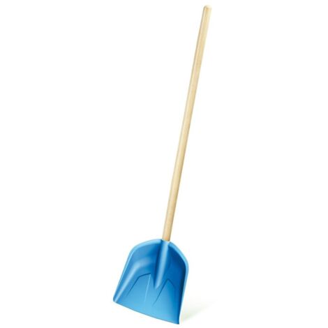 Pala de nieve load baby, con mango de madera 22mm x 61 cm azul claro