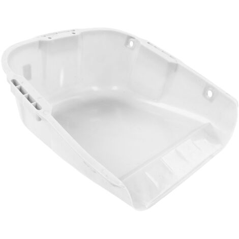 Pala de plástico resistente, de gran capacidad, con doble mango, duradera para secar grano blanco.
