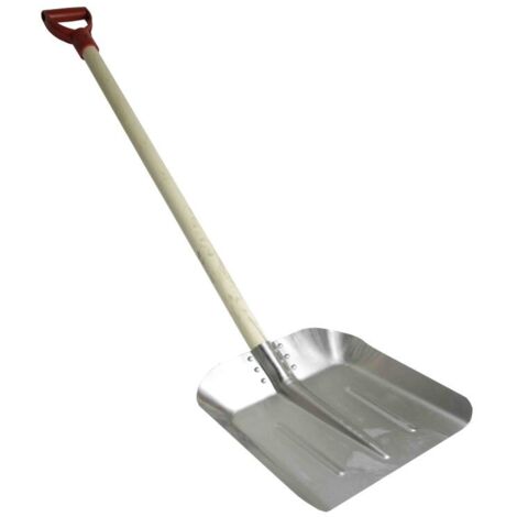 PALA GRANDE DE ALUMINIO CON MANGO DE MADERA - AN 93925
