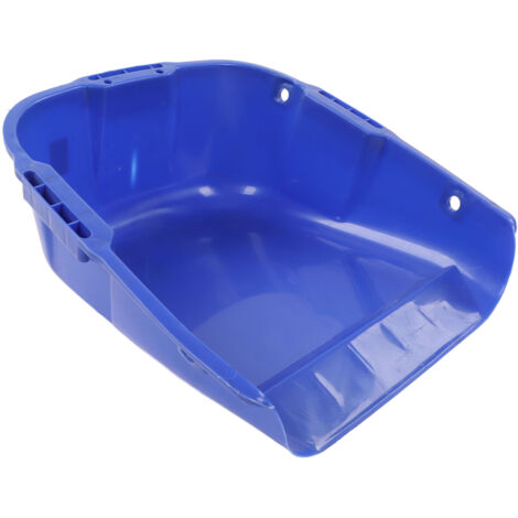 Pala industrial para granos, gran capacidad, doble asa, resistente, para secado, color azul.