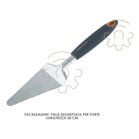 Pala paletta per torte Fackelmann seghettata 28 cm art. 25206