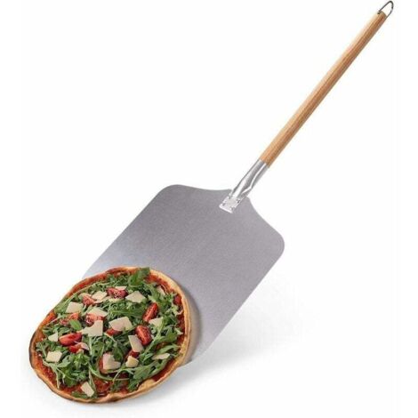 Pala per pizza da 30 cm - Spatola da cucina professionale autentica - Pala per pizza di alta qualità - Pala per pizza in alluminio e legno