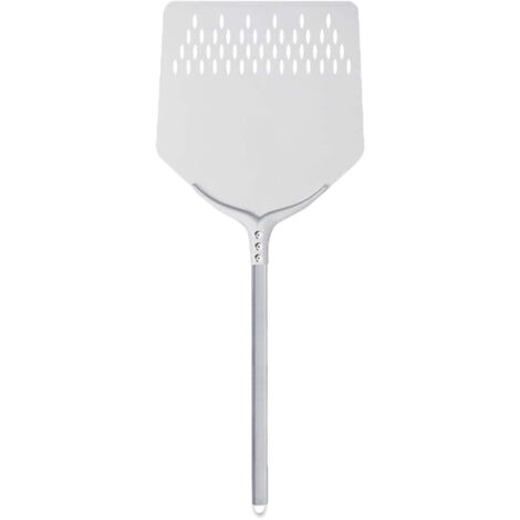 Pala per Pizza Professionale testa Quadrata Forata 30x30con Manico da 60 cm in Alluminio Anodizzato infornare forno a legna o elettrico pizzeria pizzaiolo