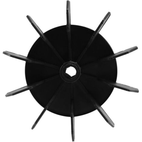 Pala per ventilatore per compressore d'aria con foro interno da 0,5 pollici e 10 pale, nera