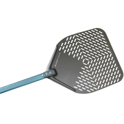 PALA PIZZA IN ALLUMINIO EVOLUZIONE ANODIZZATO FORATA RETTANGOLARE CM.33X33X186