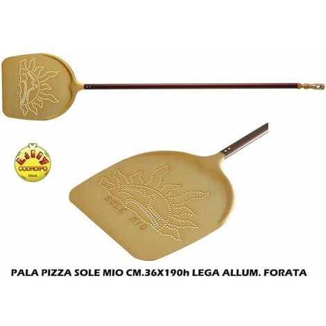 PALA PIZZA SMART ALLUM. QUADRA CM.36X36 MANICO CM.150 FORATA - Big House  Shop