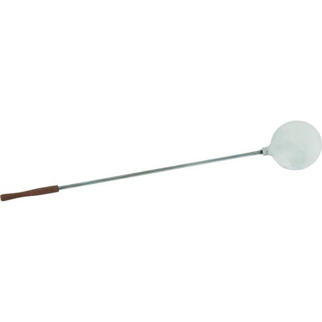 PALA PIZZA TONDA ACCIAIO INOX Ø24,5cm PER FORNO A LEGNA MANICO 150cm SANDRIGARD