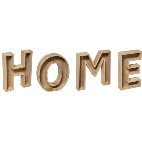 Palabra de mesa «Homer» - madera H26 cm - Atmosphera créateur d'intérieur