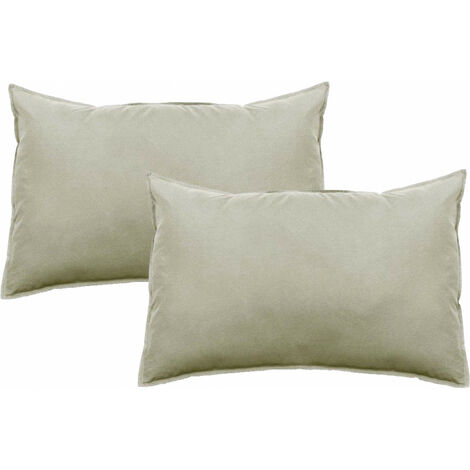 Palace 2er-Set Kissenbezüge reine Baumwolle gefärbt gewaschen 63 Fäden/cm² Südwind - Palace Rosmarin - 2er-Set Kissenbezüge 50 x 70 cm