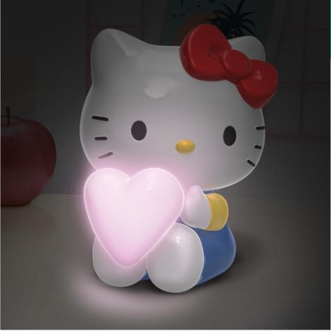 Paladone Hello Kitty Lampe décorative blanc rose 16 cm