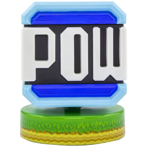 Paladone lámpara Pow Block amarilla 10 cm diseño emblemático