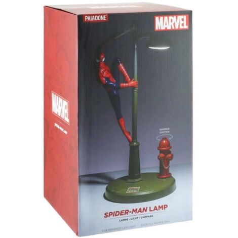 Paladone Marvel Comics - Lampada Spiderman, Rosso, Blu, Grigio