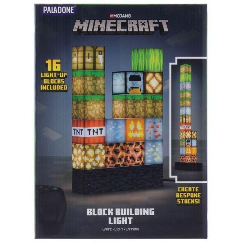 Paladone Minecraft Block à assembler lampe beige 20 cm