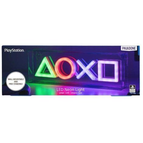 Paladone Playstation Lampe Néon Multicolore 29.8 cm