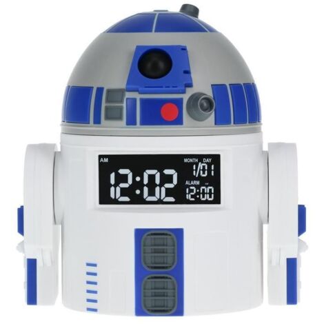 Paladone R2D2 Sveglia digitale Blu, Bianco