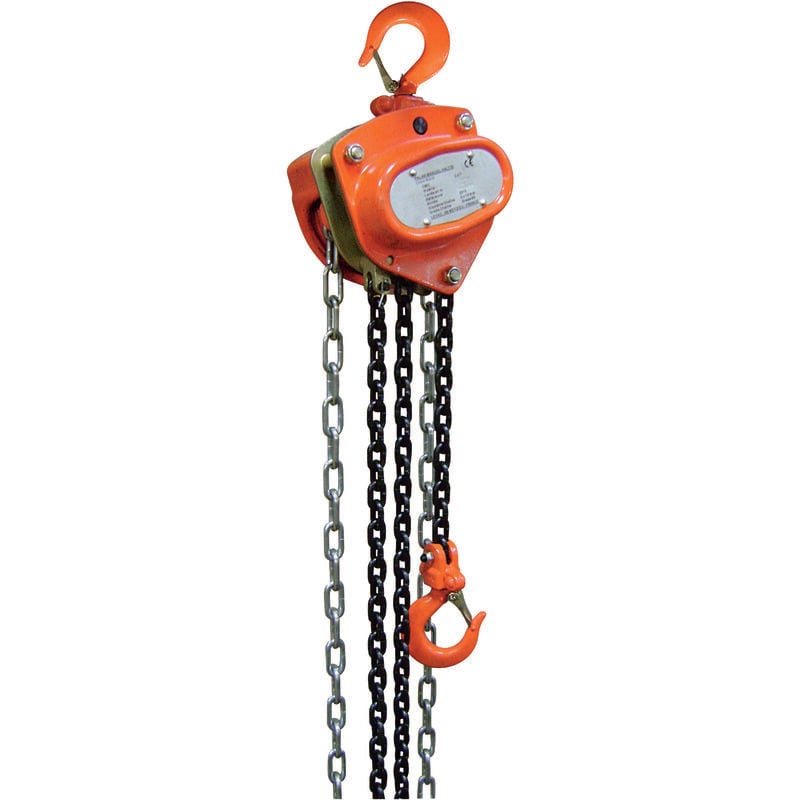 Palan manuel à chaîne cmu 2t 6m chaînes anti-corrosion levée 6 m LEVAC - 6044E06