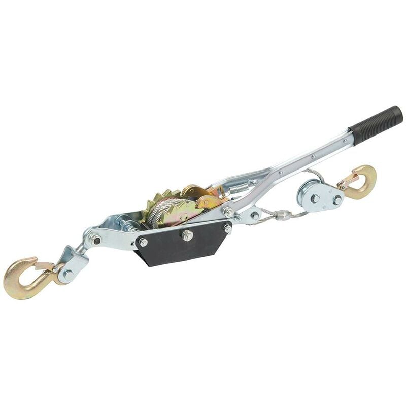 Silverline - Palan-tendeur de traction usage intensif 2 000 kg, câble de 3 m