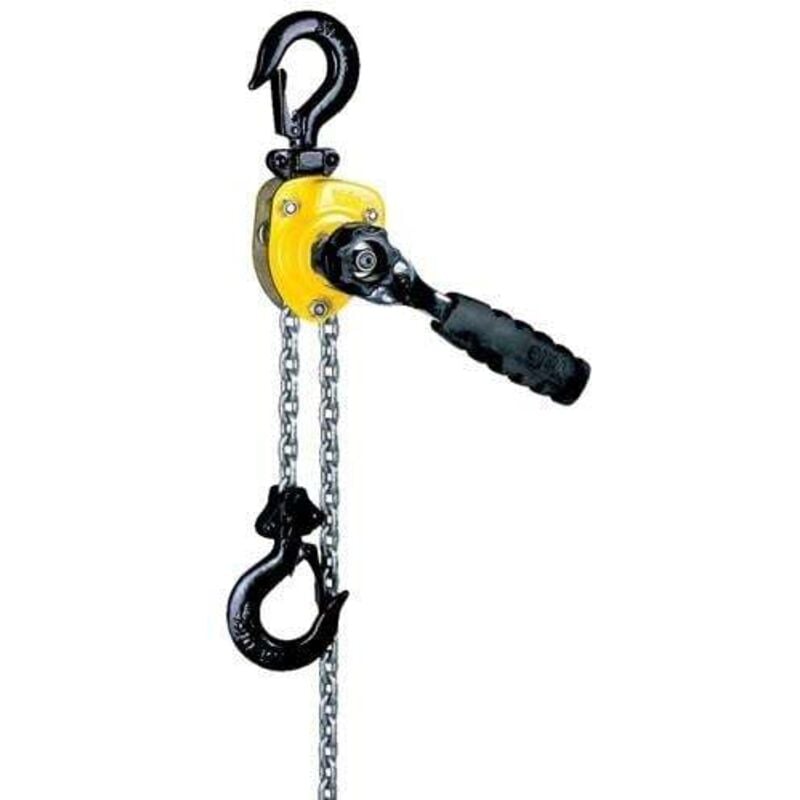 Yale - Palan à levier handy cap. charge 500 kg hauteur course 3 m sans accouplement à friction