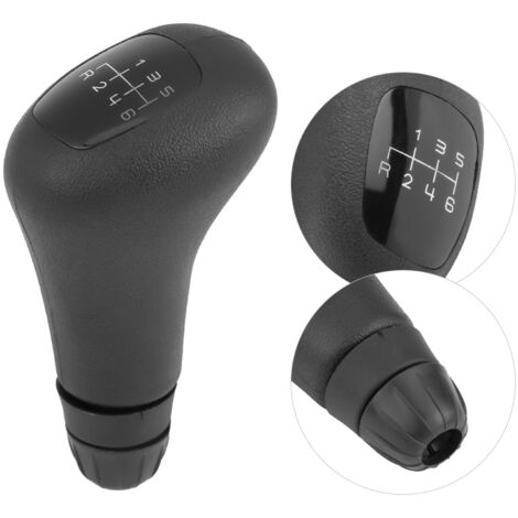 Palanca de cambios de 6 velocidades compatible con Mercedes Benz W202 C/E/CLK, ABS negro