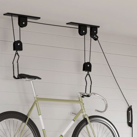 Palans à vélo avec support de plafond 2 pcs 20 kg vidaXL
