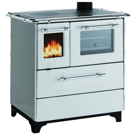 Palazzetti Cucina Royal a Legna New Betty 3.5 Vetro Bianco