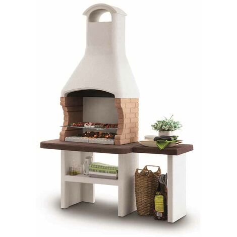 Palazzetti Jesolo 2 - Masonry Barbeque with side table - Can be wood fired