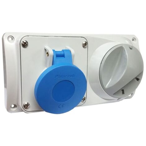 Palazzoli Enchufe Industrial Enclavado CEE 2P+E 16A 230V IP44