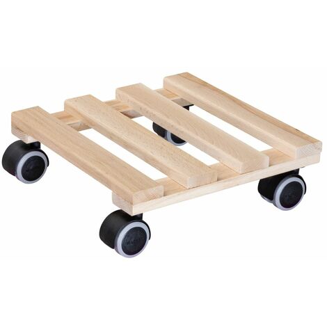 Palet à rouleaux de plante 25 x 25 x 8 cm Intérieur I Capacité de charge 100 kg