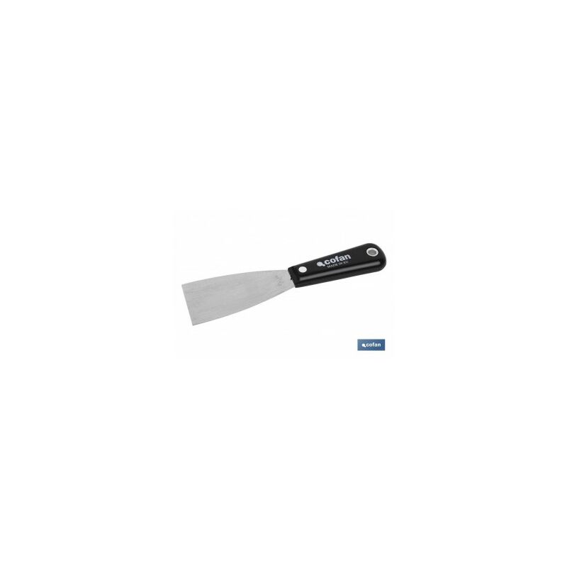 

Espatula inox con mango abs 120mm