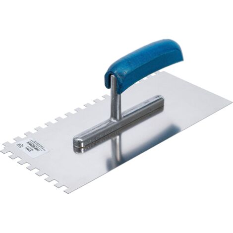 Paleta dentada  inoxidable  dentado rectangular  280 x 130 mm