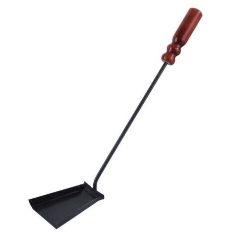 Paleta para chimenea de acero gris de 55 cm