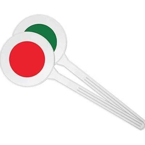 PALETTA SEGNALETICA STRADALE SEGNALAZIONE  ROSSO/VERDE
