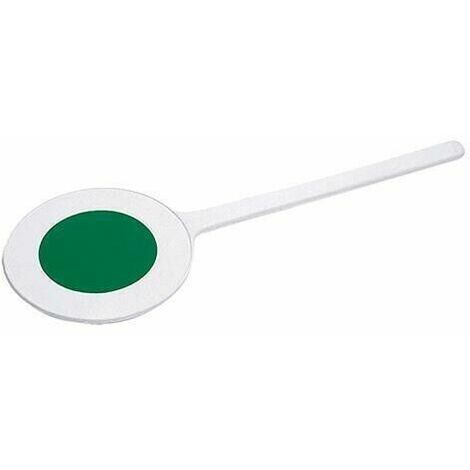 Paletta Stradale segnaladione In PVC. Doppio Lato 1 Rosso 1 Verde – diam.15 cm