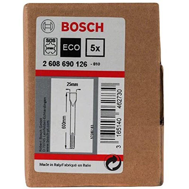 Set di scalpelli piatti PRO SDS max-4C, 25 x 600 mm, 5 pezzi