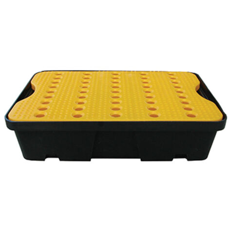 Palette / Plateau De Rétention Pour établi 30l, Caillebotis Antidérapante 100% Polyéthylène, 100% Recyclable. Surface Cailleboti