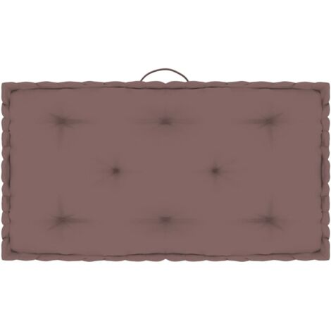 Paletten-Bodenkissen Taupe 73x40x7 cm Baumwolle vidaXL