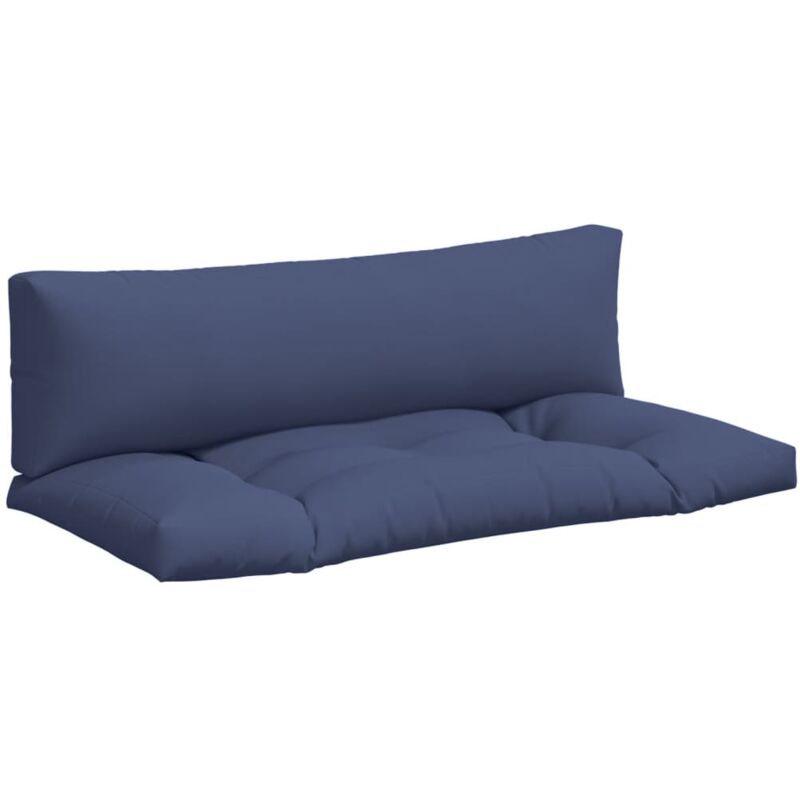 Vidaxl Palettkissen Set Von 2 Marineblau Oxford-gewebe