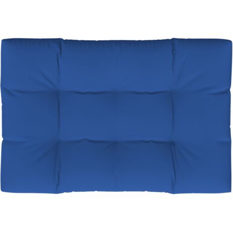 Palettenkissen Königsblau 120x80x12 cm Stoff vidaXL