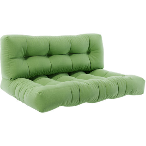 Palettenkissen Set Flocken, Grün, 120 x 80 cm 2 Teile, Vicco