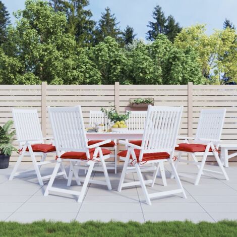 Palettenkissen Set von 6 rot 50x50x7 cm Oxford-Gewebe