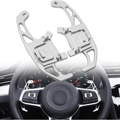 palettes De Changement De Vitesse Robustes En Aluminium (argent) Pour La Golf 7 R-line (modles 2015-2019), Golf 7 Gti (modles 2015-2019).