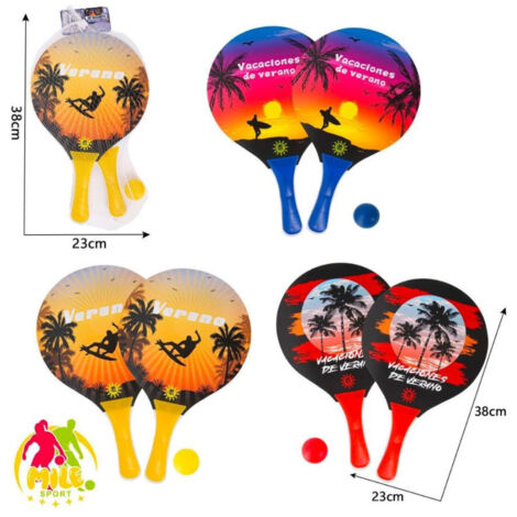 Palettes De Plage Avec Ballon Fun Piscine Mer Fantaisies Diverses 38x23