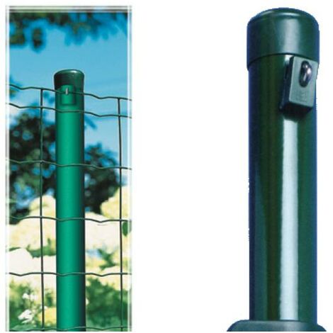 Betafence Rete per Recinzione in Acciaio zincato e Plastificato  Elettrosaldata maglie 76,2x63,5 mm Ø filo 22,2/1,8 mm H 180 cm Lunghezza 25  mt colore Verde - 7022646 Pantanet Basic