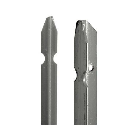 BRICODEASTORE Paletti Pali plastificati per recinzioni sezione T - Altezza cm. 200 - Cf. 10 Pz