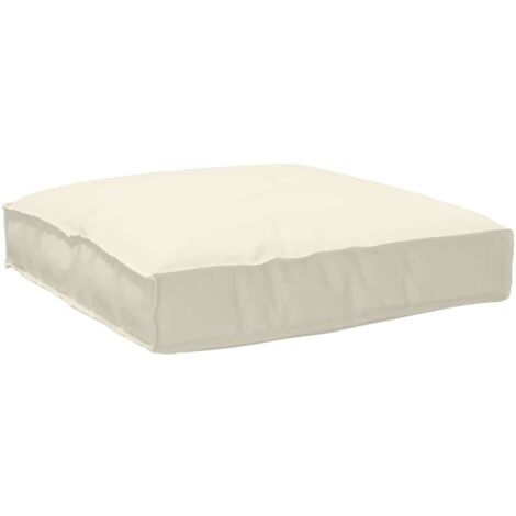 Palettkissen für geeigneten Sitz Creme 80 x 80 x 12 cm vidaXL